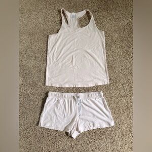 Calvin Klein Women's Pale Pink Pajamas Sleepwear Set Tank Top Shorts